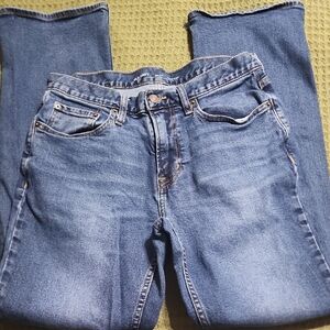 Old Navy Bootcut Blue Jeans with Lived-In Look
